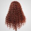 Wholesale Curly 13X4 Lace Frontal Wig 180% Density Reddish Brown Color - Image 3